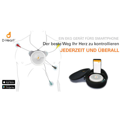 NEU IM SHOP: DHeart - Das perfekte EKG Gerät fürs Handy - D-Heart - Kontrollieren Sie die Gesundheit Ihres Herzens