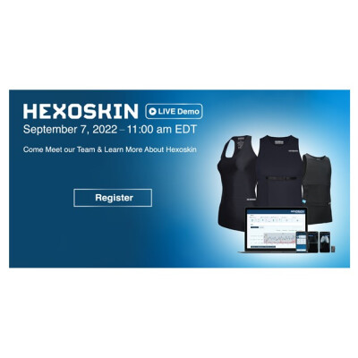 Hexoskin live demo event - Smart sportswear with vital signs monitoring and analysis - Live demo of Hexoskin, smart sportswear with vital data monitoring and analysis