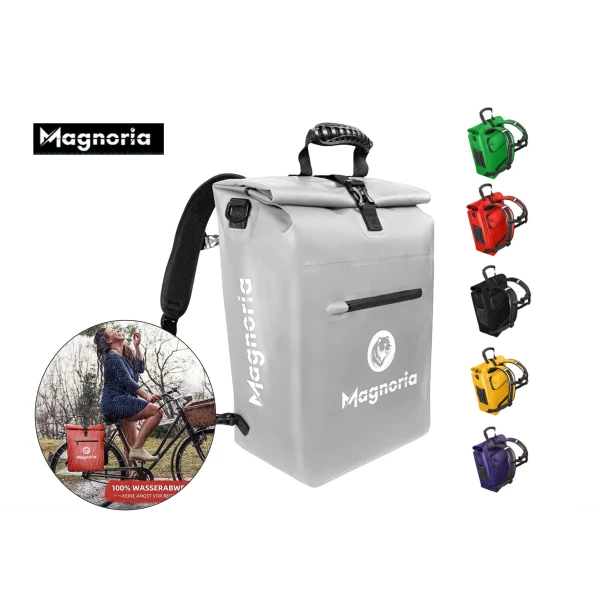 Magnoria 3in1 Tasche - Rucksack, Fahrradtasche und Umhängetasche