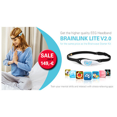 Get the high quality BrainLink Lite V2.0 EEG Headband for the same price as the Brainwave Starter Kit - Macrotellect BrainLink Lite V2.0 Sale