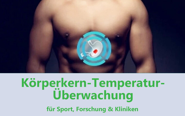 Körperkern-Temperatur-Überwachung - Produkte für den Leistungssport, Feuerwehr, Hitzearbeiter, Forschung und Kliniken