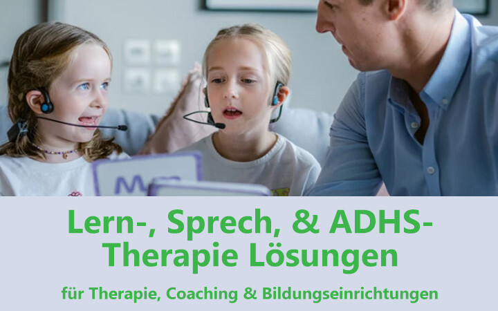 Lern-, Sprech- und ADHS Therapie Lösungen: Produkte für Logopädie, Therapie, Coaching und für Bildungseinrichtungen