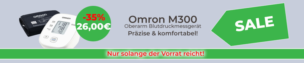 Omron M300 Oberarm-Blutdruckmessgerät Präzise & komfortabel - 35% Rabatt