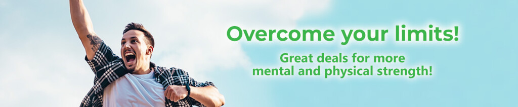 Overcome your limits: Great Offers at the MindTecStore - for more mental & physical strength