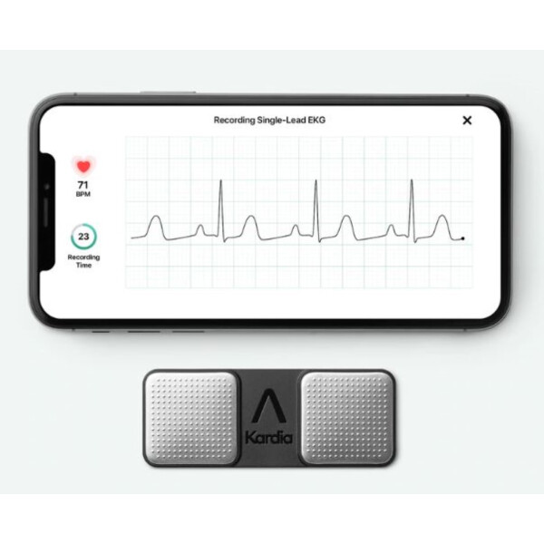 AliveCor KardiaMobile 30-Sekunden-EKG f&uuml;rs Smartphone &ndash; Set mit Schutzh&uuml;lle