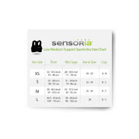 Sensoria Fitness Sport BH mit textilen HR-Sensoren Damen M rot