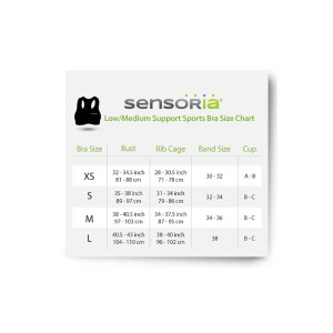 Sensoria Fitness Sport BH mit textilen HR-Sensoren Damen L rot
