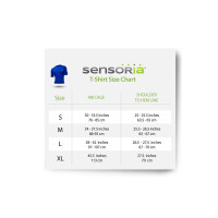 Sensoria Fitness Set Kurzarm T-Shirt und Smart Device Intelligente Sportbekleidung Herren XL blau