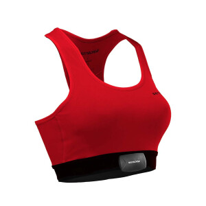 Sensoria Fitness Set Sport BH Comfort und Smart Device Intelligente Sportbekleidung Damen M rot