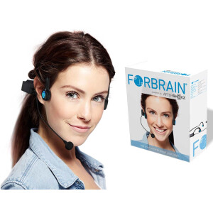 Forbrain bone conduction audio feedback headset