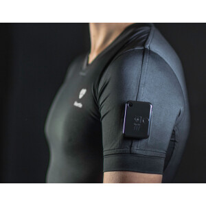 HeartIn Fit SET Intelligente Sportbekeidung Langzeit-EKG Shirt und Messgerät (Grau) Herren