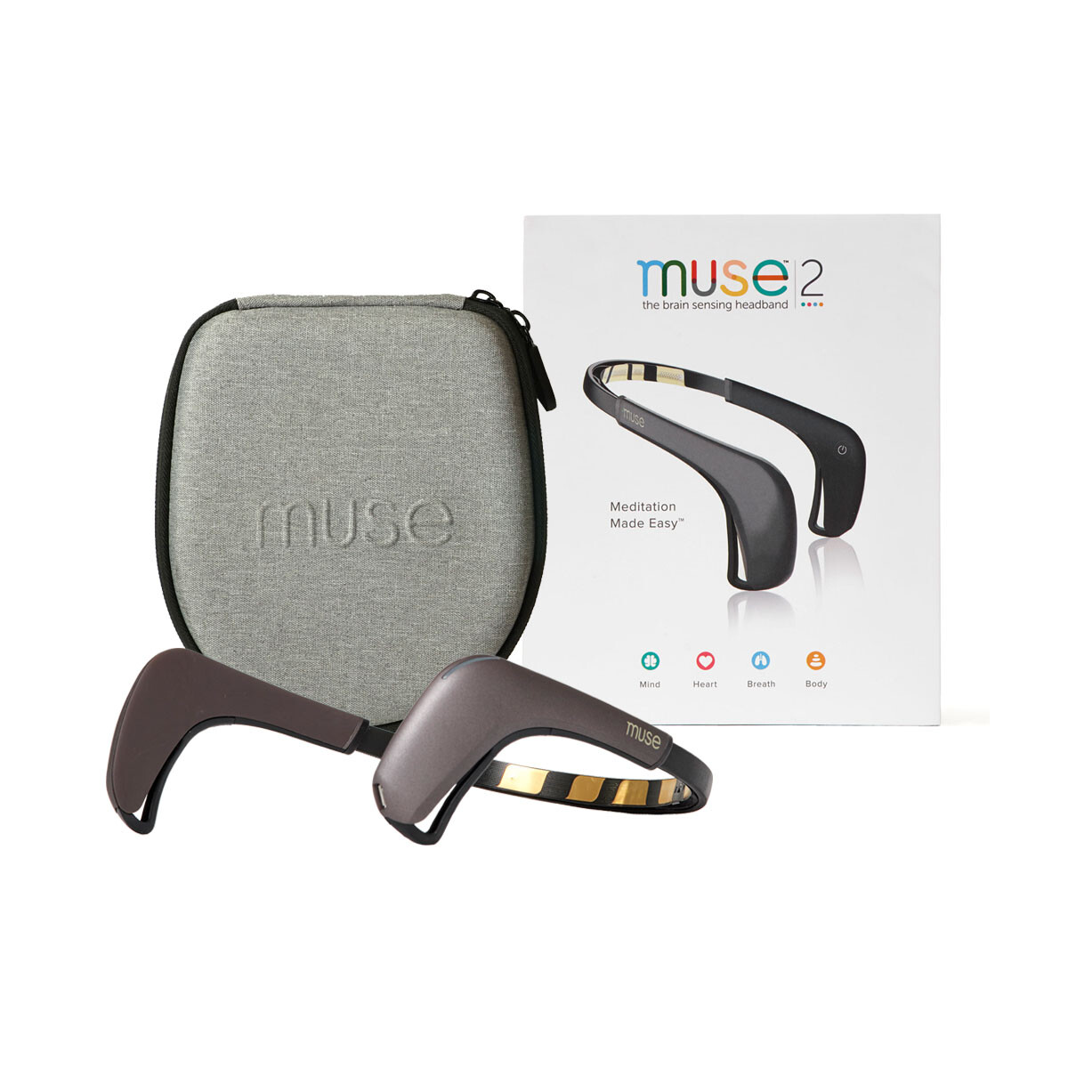 The Brain Sensing Headband Meditation MultiSensor Headset Muse 2 New in Box 