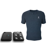 HeartIn Fit Intelligente Sportbekeidung Langzeit-EKG T-Shirt (Grau) Herren Größe S