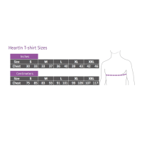 HeartIn Fit Intelligente Sportbekeidung Langzeit-EKG T-Shirt (Grau) Herren Größe M