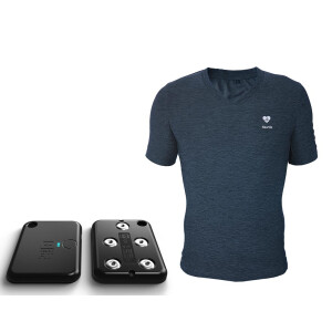 HeartIn Fit Intelligente Sportbekeidung Langzeit-EKG T-Shirt (Grau) Herren Größe XXL