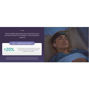 InteraXon Muse S Gen 2 Multisensor EEG Headset für Entspannung und Schlaf