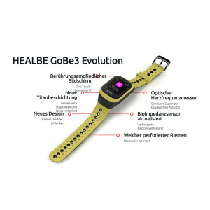 Healbe GoBe3 Fitness-Tracker Gelb/schwarz