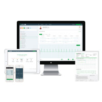 QardioMD mobile ECG vital parameters monitoring for doctors, clinics and care facilities