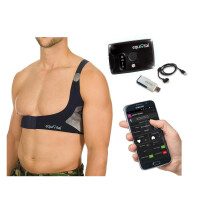 Hidalgo Equivital EQ2 Lifemonitor SET chest strap SEM Single Subject Kit intelligent sportswear unisex