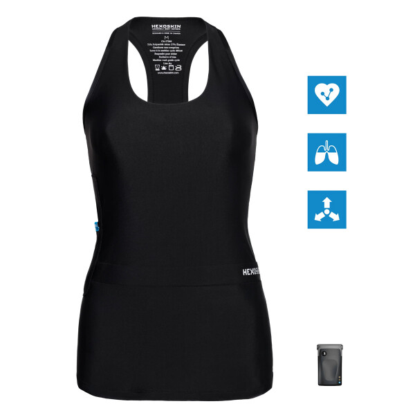 Hexoskin Smart-Kit Sportsman Health Monitoring Set for Women with Shirt & Meter
