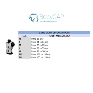 BodyCap Cooling Vest Model Sport