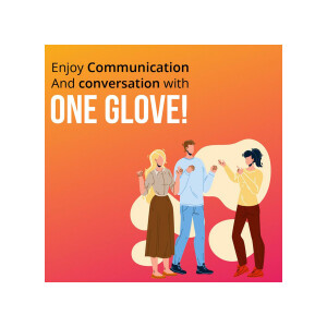 BrightSign Gebärdensprache Übersetzer Handschuh auch für Kinder - S - Rechts