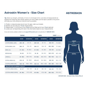 Astroskin Smart Shirt for Vital Data Real-Time Measurement Women Size L