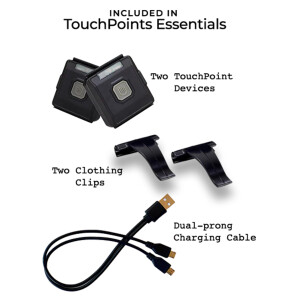 TouchPoints - Wellness Alternating vibrations Essentials - with 2 clothing clips