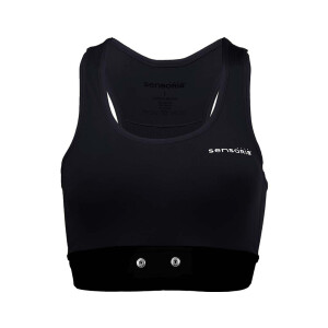 Sensoria Fitness Sports Bra with Textile HR Sensors Ladies black or red