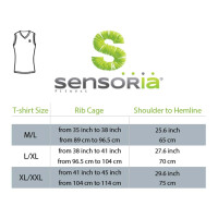 Sensoria Fitness T-shirt sleeveless with textile HR sensors men