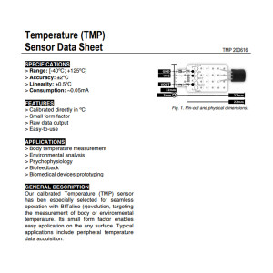BITalino temperature sensor (TMP) UC-E6