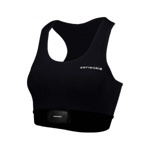 Sensoria Fitness Sport BH mit textilen HR-Sensoren Damen L schwarz