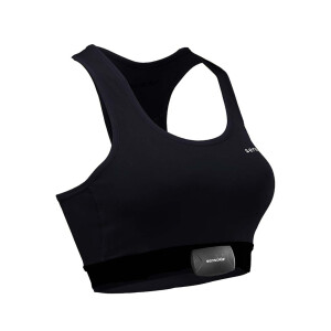 Sensoria Fitness Sport BH mit textilen HR-Sensoren Damen L schwarz