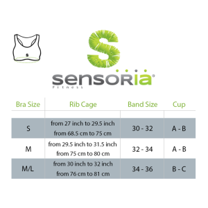 Sensoria Fitness Set Sport BH mit Sensoren und HR-Modul Damen L